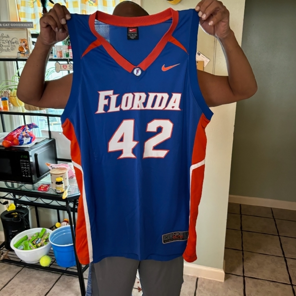 Nike Florida Gators Blue Basketball Jersey #42